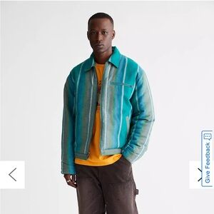 NWT🍍 BDG Brushed Stripe Work Jacket🍍SZ MED🍍pit to pit 23”🍍LENGTH 25”🍍